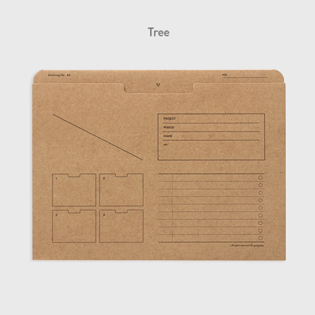 A5 Archiving file nature / gongjang